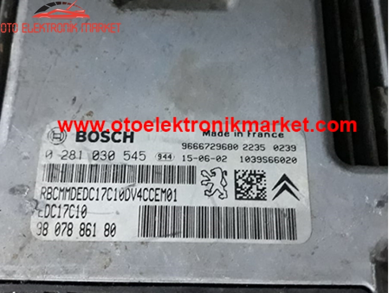 0 281 030 545-98 078 861 80-EDC17C10 | 0281030545-9807886180-EDC17C10 OTO ELEKTRONİK MARKET OTO BEYİNLERİ