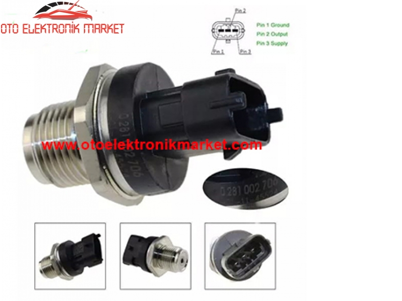 OTO ELEKTRONİK MARKET SENSÖR ÇEŞİTLERİ 1800 Bar Yakıt Dağıtım Basınç Sensörü 0281002706-0 281 002 706 0281002903-0 281 002 903 0281002937-0 281 002 937 VOLVO IVECO MAN FIAT RENAULT