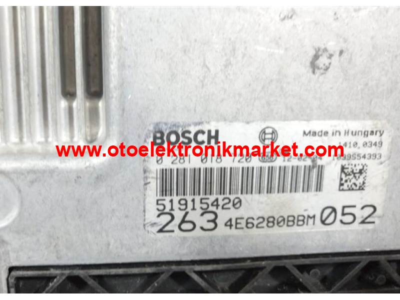 0281018720 51915420 fiat edc16c39 motor beyni