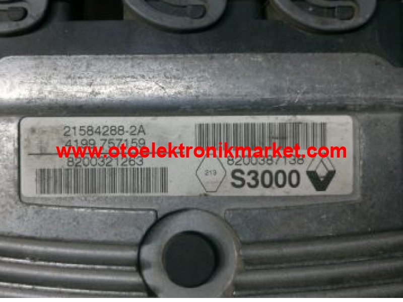RENAULT MEGANE SCENİC MOTOR BEYNİ S3000 8200387138 21584288-2A