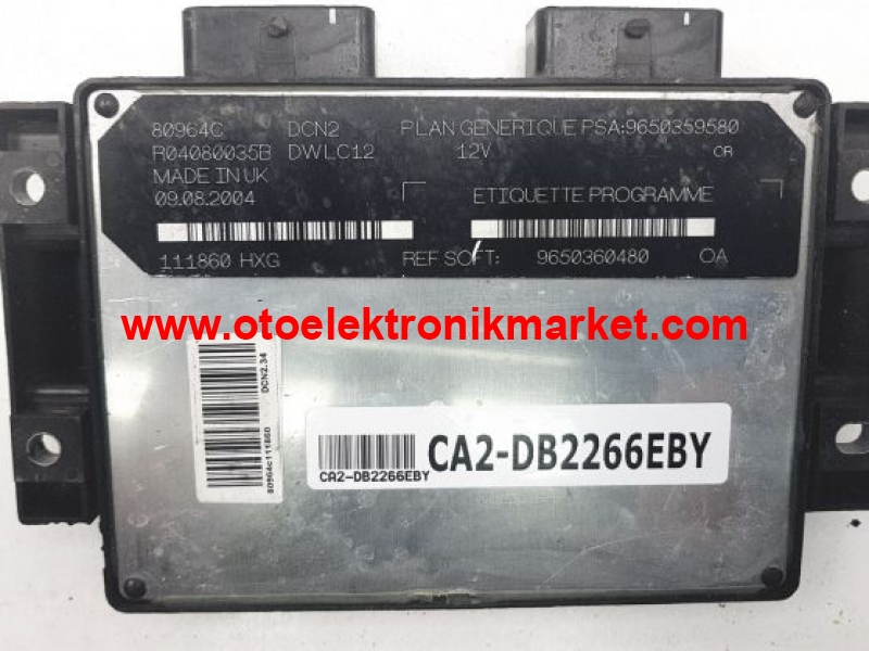 LUCAS 9650359580 9650360480 OA 80964C DCN2 R04080035B DWLC12 Önceki İlan Sonraki İlan