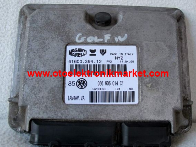 036 906 014 CF - MOTOR BEYİNİ VOLKSWAGEN VW GOLF 1.4 036 906 014 CF, 036906014CF, 61600.394.12, 6160039412, IAW4AV.VA, IAW4AVVA