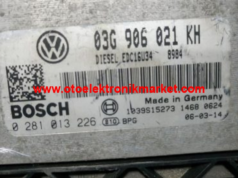 VW GOLF DİZEL MOTOR BEYİNİ 03G 906 021 KH 03G906021KH 0281013226