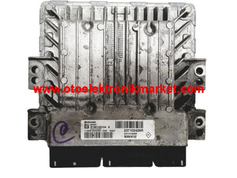ECU ENGINE CONTROLLER RENAULT MEGANE 1.5 DCI Continental S180153104 A, S180153104A, 237102426R, 237101908R, SID807