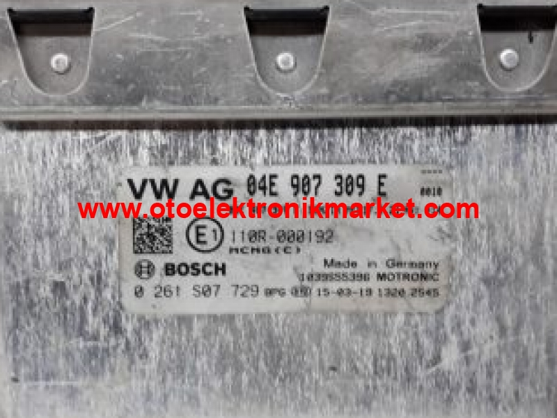VW Volkswagen Golf 7 04E907309E 04E 907 309 E Bosch 0261S07729 0 261 S07 729 Motor Beyni