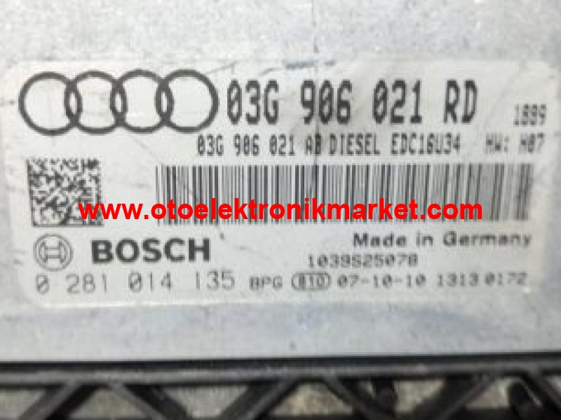 MOTOR BEYİNİ AUDI A3 1.9 TDI 03G906021RD, 03G 906 021 RD 0281014135