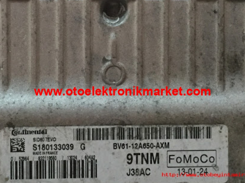 FORD FOCUS 1.6 DİESEL MOTOR BEYNİ BV61-12A650-AXM CONTİNENTAL S180133039G SİD807EVO BV61 12A650 AXM