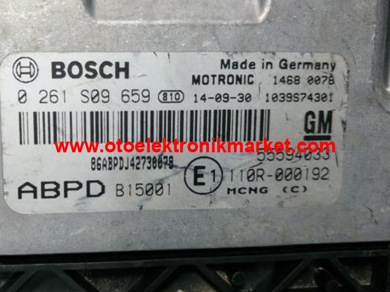 0261S09659 55594033 ASTRAJ İNSİGNİA MOTOR BEYNİ