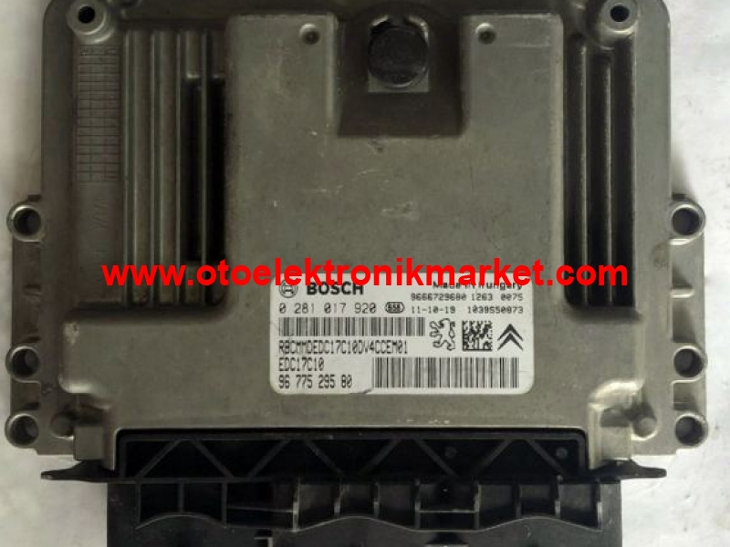 PEUGEOT 208, 0281017920, 9677529580 MOTOR BEYNİ, 0 281 017 920