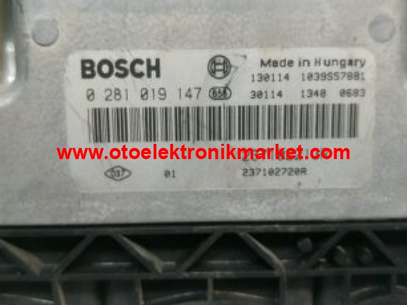 Dacia Dokker 237102213R / Bosch 0281019147 / 0 281 019 147 Motor beyni