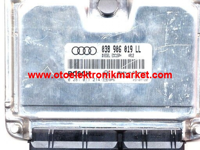 AUDI BOSCH MOTOR BEYNİ ECU 0 281 011 214 038 906 019 LL 0281011214 038906019LL