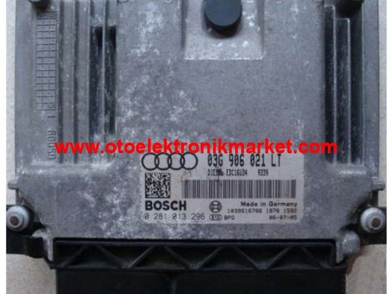 AUDİ 1.9 TDİ BOSCH MOTOR BEYNİ ECU 0 281 013 296 03G 906 021 LT 0281013296 03G906021LT