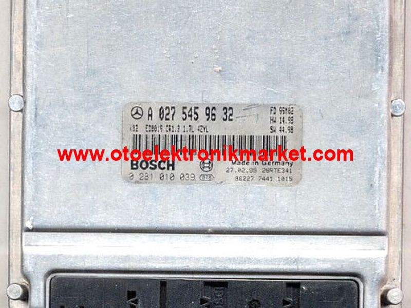MERCEDES W168 A170CDI MOTOR BEYNİ 0275459632 BOSCH 0281010039 A0275459632 A 027 545 96 32 OM668