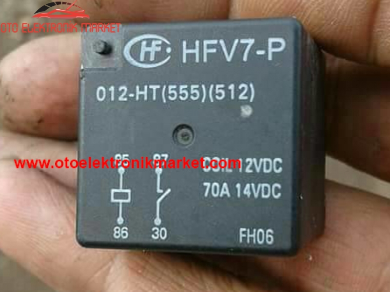 HFV7-P 012-HT-555-512 | HFV7-P 012-HT-555-512 OTO ELEKTRONİK MARKET OTO BEYİN RÖLESİ