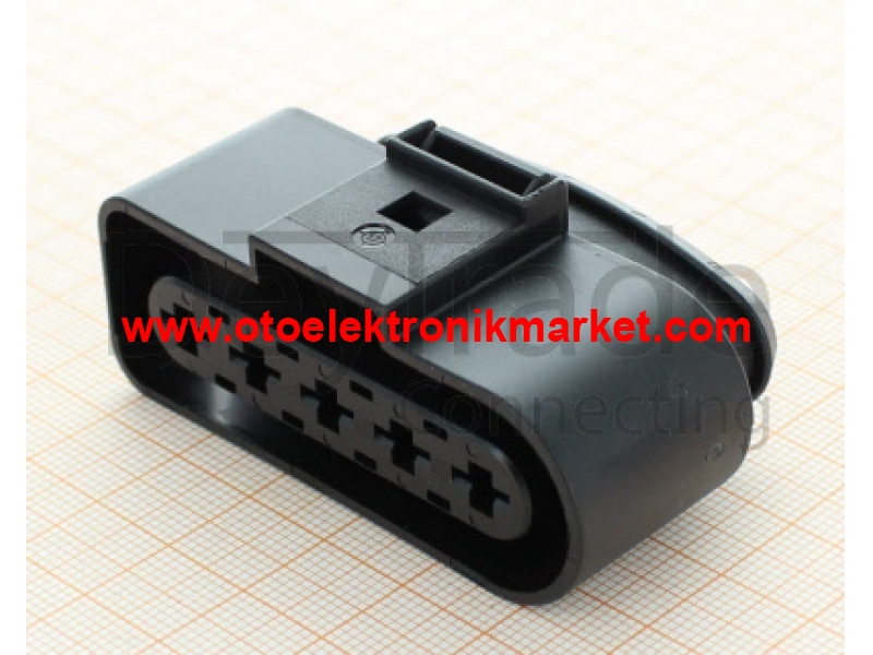 6N0 973 755 - 5 Way Sealed Female Connector 4.8 mm, 1-row, Coding I, (neutral version)