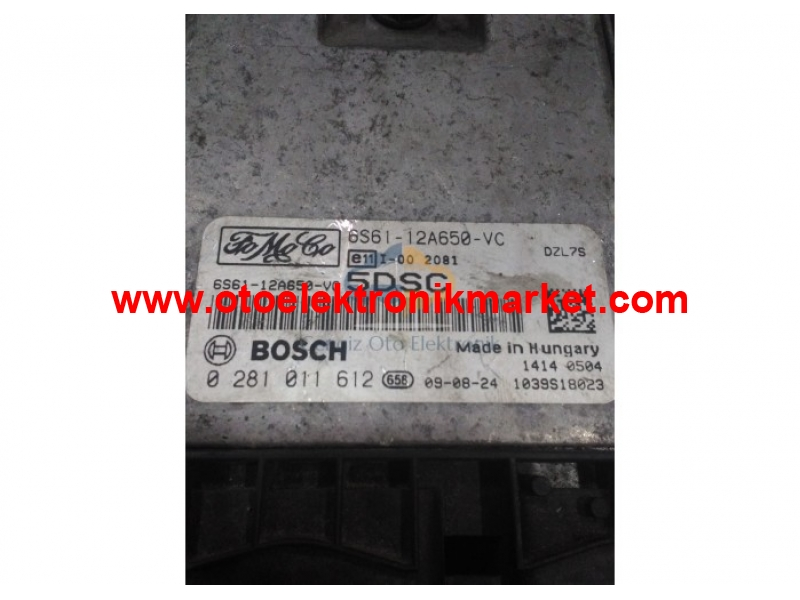 Ford Fiesta 1.6 TDCI Motor Beyni 6S61-12A650-VC 5DSC 0281011612