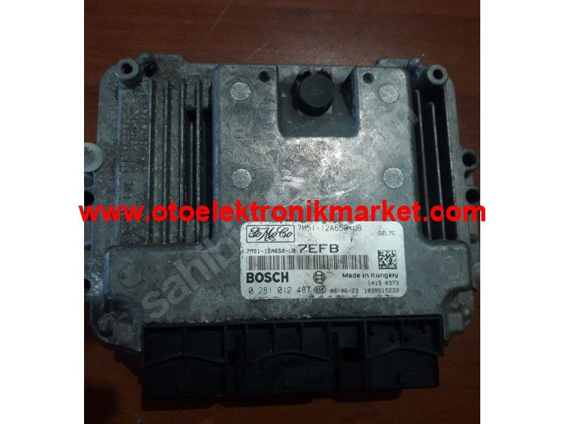 Ford Focus 1.6 TDCI Dizel 7M5112A650UB / 7M51-12A650-UB / Bosch 0281012487 / 0 281 012 487 Motor Beyni