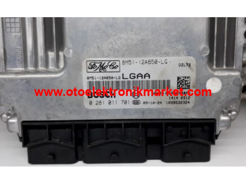 Ford Focus 1.6 TDCI Motor Beyni 8M51-12A650-LG 0281011701