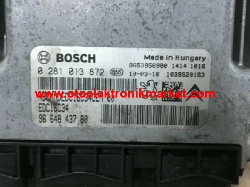 CITROEN BERLINGO PEUGEOT PARTNER 1.6 HDI DIESEL SINGLE ECU PCM MODULE 0281013872