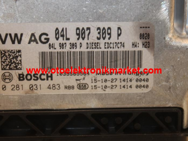 0281031483 04L907309P EDC17C74 PASSAT MOTOR BEYİN