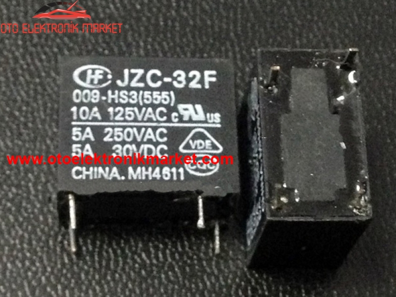JZC-32F 09-HS3-555-10A 125VAC | JZC-32F 09-HS3-555-10A 125VAC OTO ELEKTRONİK MARKET OTO BEYİN RÖLESİ